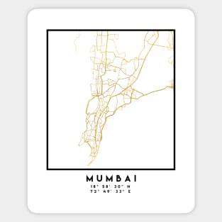 MUMBAI INDIA CITY STREET MAP ART Sticker